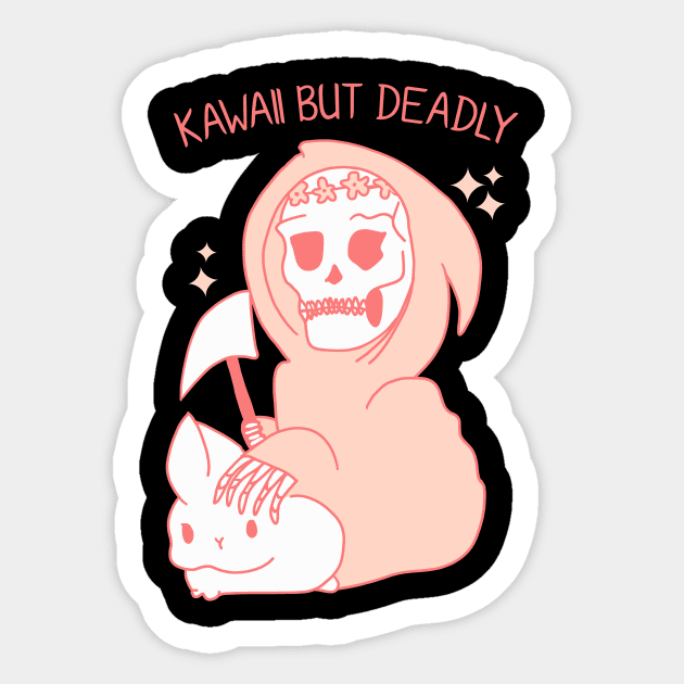Kawaii but Deadly Sticker by bluecrown